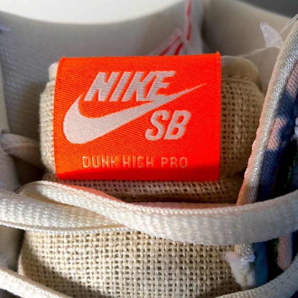 Nike Hi SB Dunk High Pro QS Aquamarine Hawaiian Cream Men’s Shoes Size 10.5 - Picture 5 of 16